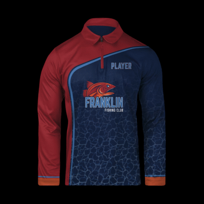 Custom Men’s Long Sleeve Polo Zip Fishing Jersey